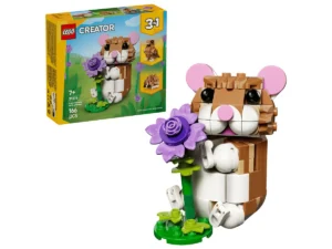 Cute Hamster with a Flower
