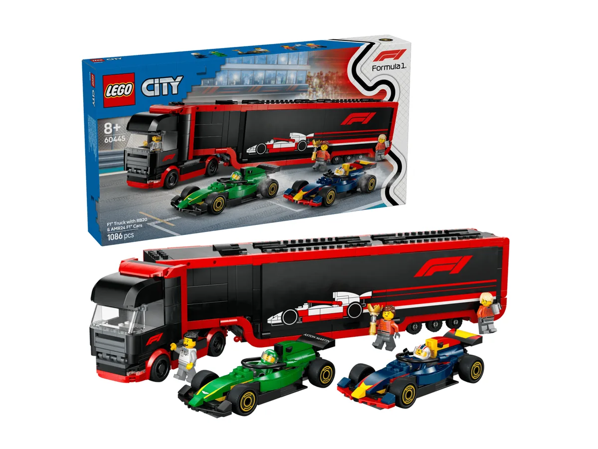 F1® Truck with RB20 & AMR24 F1® Cars