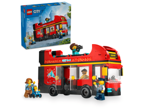 Red Double-Decker Sightseeing Bus